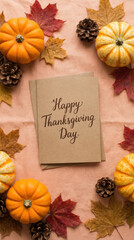 Happy Thanksgiving Day greeting card with satin glow lighting magic moment sparkle shine dreamy affection colours flames glossy Christmas and New Year 2026 Background Concept