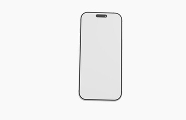 Clean, simple mockup of a smartphone, perfect for showcasing app interfaces, mobile websites, and tech concepts