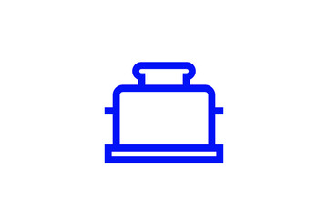 Isolated   toaster illustration in line style design. Vector illustration.