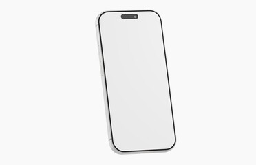 Clean, isolated smartphone mockup. Perfect for showcasing user interface, website designs, or mobile app presen