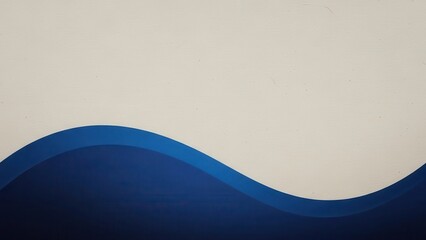 Elegant blue waves flow against neutral backdrop creating modern design