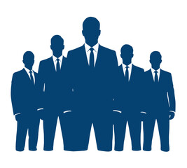 Powerful team of business leaders driving growth and success, creating a strong corporate culture and achieving shared goals with strategic vision