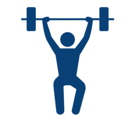 Powerful athlete lifting heavy barbell overhead showcasing strength and determination, perfect for fitness, gym, and training themes, athletic achievement