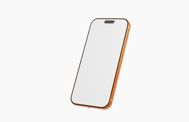 Stylish mockup of a gold smartphone. The perfect template to showcase your app, website, or digital design.