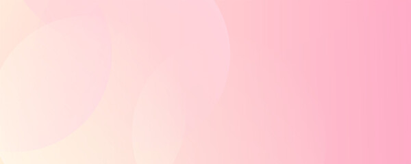 Minimalist banner background, pastel colorful, pink and yellow gradations. Circle effect style geometric, abstract background.