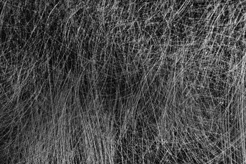 Black background scratches and noise, overlay full screen scuffs on the surface aged abstract backdrop