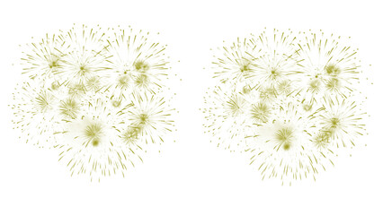 Golden fireworks explode in stunning display, perfect for celebrations and festive events, add sparkle to your designs with these dynamic bursts of light
