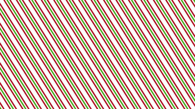 Red and green diagonal stripe pattern for christmas background animated video