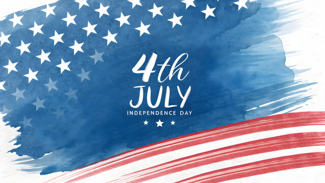 Celebrate Independence Day with vibrant patriotic design for your holiday promotions and social media, perfect for festive banners and ads