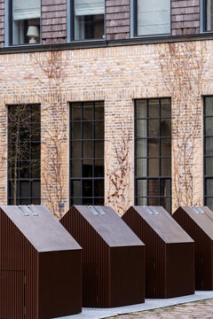 In Copenhagen, urban recycling and waste systems integrate with clean architecture and materials, using eco design to support environment, sustainability and climate action