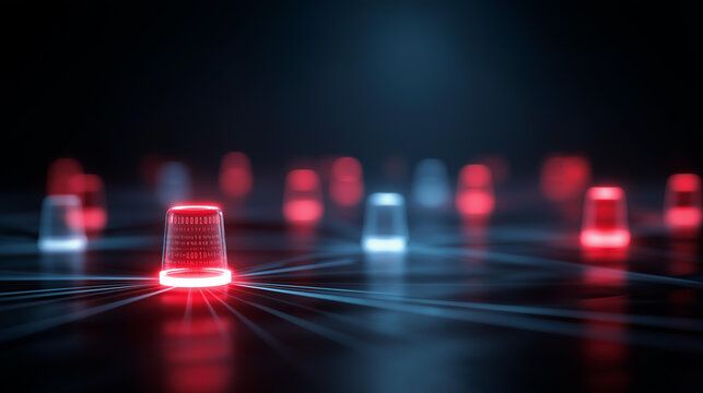 DDoS attack visualization showing multiple compromised systems flooding single target, denial of service disruption, user access blocking, cybersecurity threat, network overload at