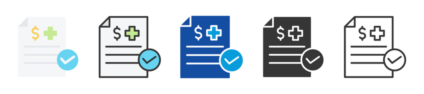 claim icon set multi style various collection