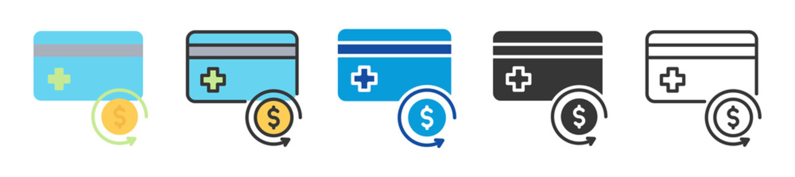 hra icon set multi style various collection