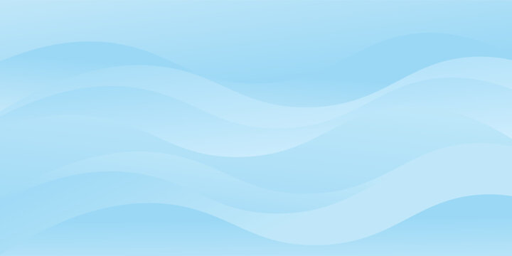 Abstract white wavy glowing lines on a blue background. Futuristic digital high-technology pattern abstrac