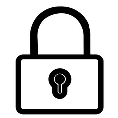 lock icon vector illustration