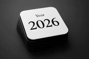 Dynamic 2026 New Year Celebration Vector Background: High-Contrast AI-Generated Digital Art with Luxurious Gold Metallic Numbers, Sparkling Confetti, and Dark Night Sky Bokeh Lights.