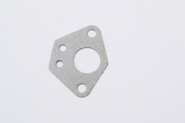 Carburetor gasket for small engines on a plain white background.