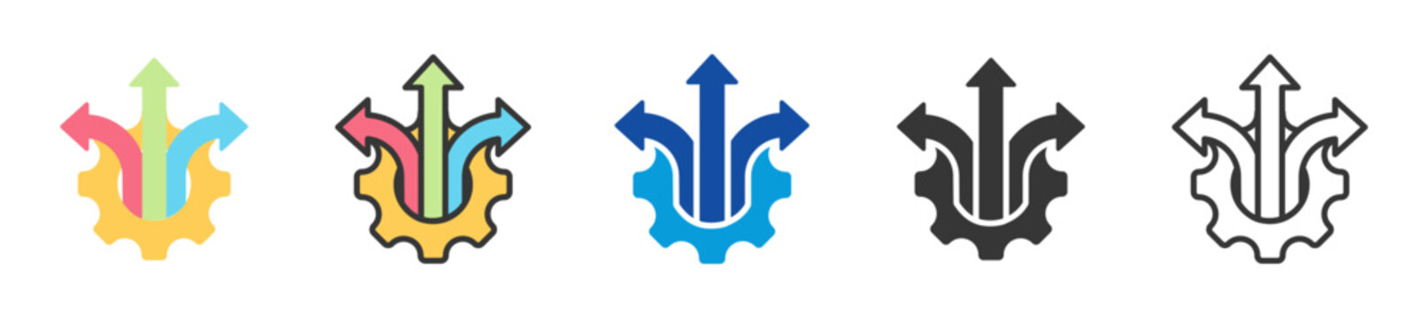 flexibility icon set multi style various collection