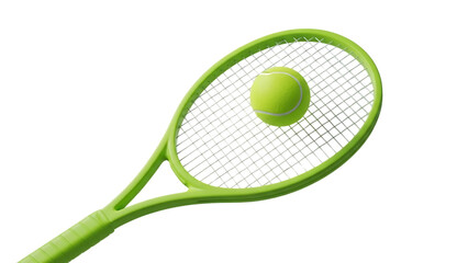 Tennis racket and ball on transparent background © create story