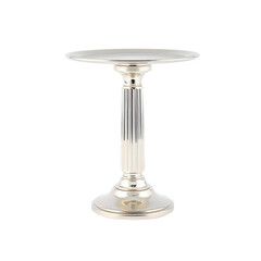 New Chrome-Plated Dessert Stand Pillar with Fluted Design