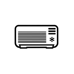 Air Conditioner and Heater Vector Illustration