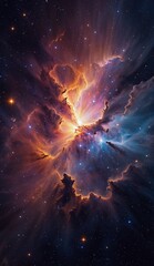 Ai image deep space nebula