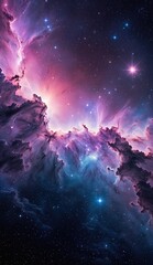 Ai image deep space nebula