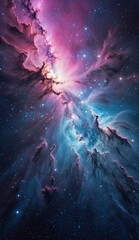 Ai image deep space nebula