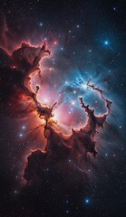 Ai image deep space nebula