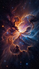Ai image deep space nebula