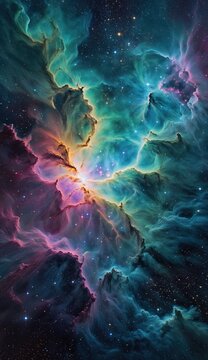 Ai image deep space nebula