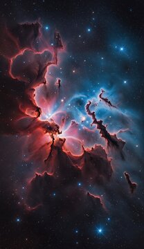 Ai image deep space nebula