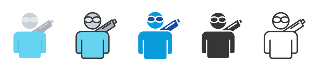 radical extremism icon set multi style various collection