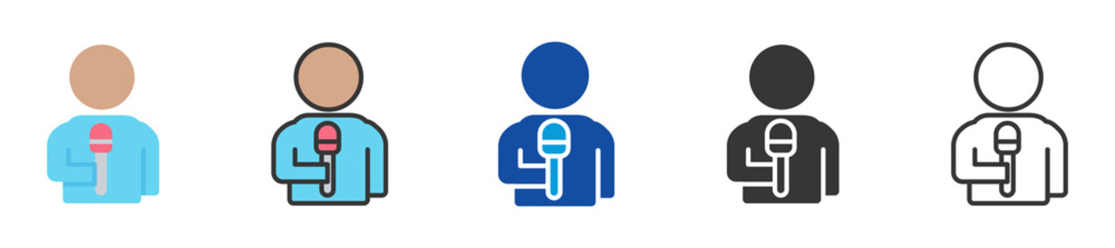 host icon set multi style various collection