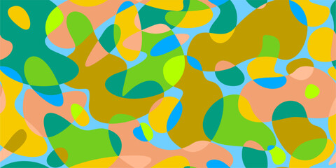 Simple Colorful Seamless Abstract Pattern Vector Illustration Background Template