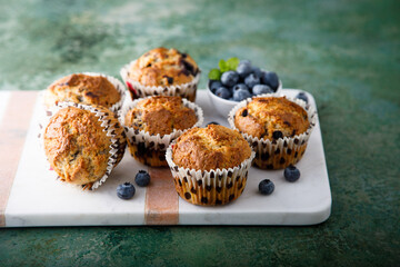Homemade blueberry muffins