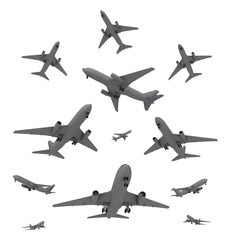Verkehrsflugzeuge, Freisteller