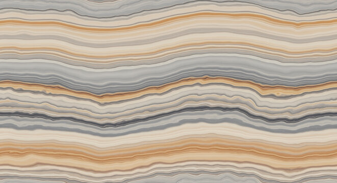 Abstract mineral layers forming natural wavy patterns in neutral tones, resembling agate or marble texture with flowing lines