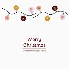 Merry Christmas and Happy New Year Card