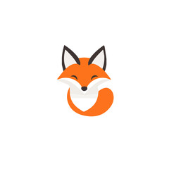 An Imaginary 2D flat icon fox animal, modern element in vector and EPS format_clean vector_isolated on a white background, An Icon clipart set