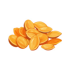modern element in vector and EPS format_clean vector_isolated on a white background, An Icon clipart set, An Imaginary 2D flat icon pumpkin seeds group