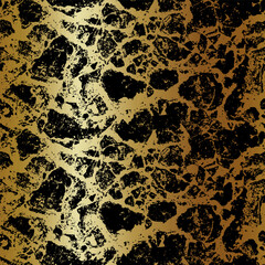 A striking seamless gold and black cracked stone texture with metallic gradient highlights. Ideal for luxury packaging, fashion surfaces, digital artwork, modern branding and high decorative designs