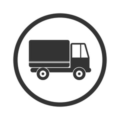 Delivery Truck icon isolated on transparent background