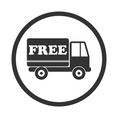 Delivery Truck icon isolated on transparent background
