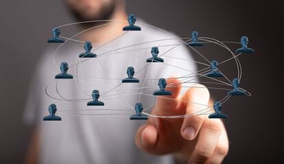 Connecting people and networks through digital communication, reaching out with ideas and solutions, building connection and collaboration.