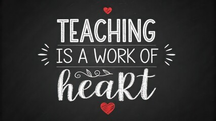 Inspiring teaching quote for educators and students alike, celebrating the passion and dedication that goes into education with heartfelt design