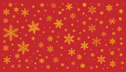 Snow flakes vector background.
