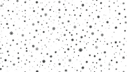 Snow flakes vector background.