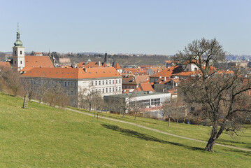 View of Prague from the hill in early Spring.