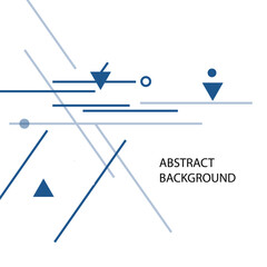 Abstract geometric vector design featuring black triangles and intersecting lines